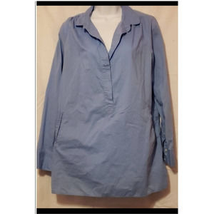 J Crew Blue Popover Tunic Medium
